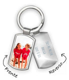 Llavero Con fotografia a color Y grabado laser al reverso