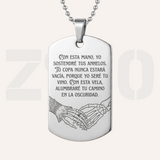 DIJE PERSONALIZADO | PLACA ROMANTICA POR AMBAS CARAS
