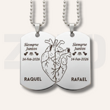 SET DE DOS DIJES PERSONALIZADOS | COLOR PLATA