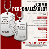 SET DE DOS DIJES PERSONALIZADOS | COLOR PLATA