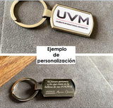Llavero Con fotografia a color Y grabado laser al reverso