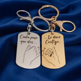 DUO DE LLAVEROS | PINKY PROMISE | BI COLOR