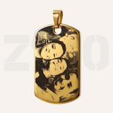 DIJE FOTOGRABADO | PERSONALIZABLE | COLOR DORADO