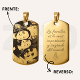 DIJE FOTOGRABADO | PERSONALIZABLE | COLOR DORADO