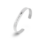 Brazalete de Acero Inoxidable Grabado por una cara