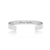 Brazalete de Acero Inoxidable Grabado por una cara