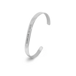 Brazalete de Acero Inoxidable Grabado por una cara