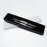 Set de esclavas con caja de regalo/plateadas