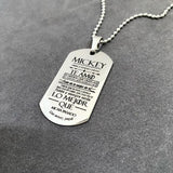 Dije Grabado Laser tipo Placa Militar