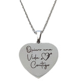 Dije de Corazon personalizado con Cadena