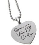 Dije de Corazon personalizado con Cadena