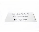 Placa para Urna Personalizable