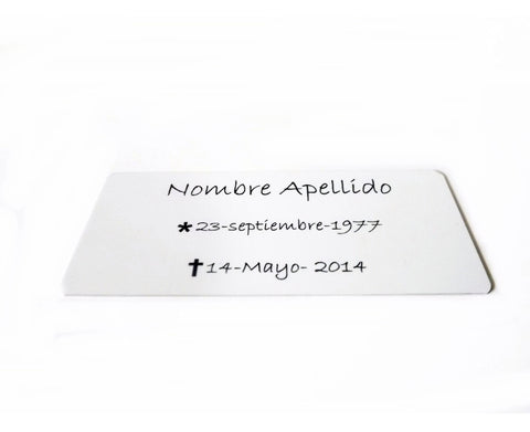 Placa para Urna Personalizable