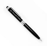 Bolígrafo Touch Personalizado Grabado Laser Negro G4