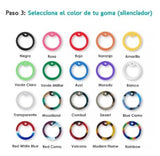 Juego De 2 Placas Militares Grandes Con Goma Dog Tag
